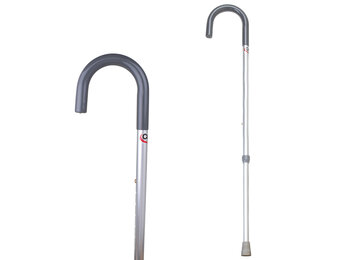 CAREX ALUMINUM W/ ROUND HANDLE CANE,