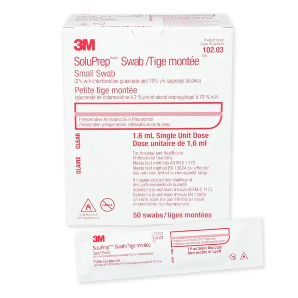 3M™️ SoluPrep™️ Swab 1.6mL 50/bx -Box