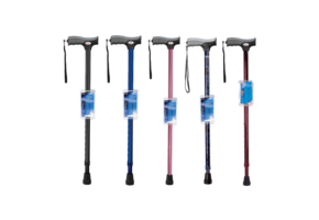 Soft grip folding cane