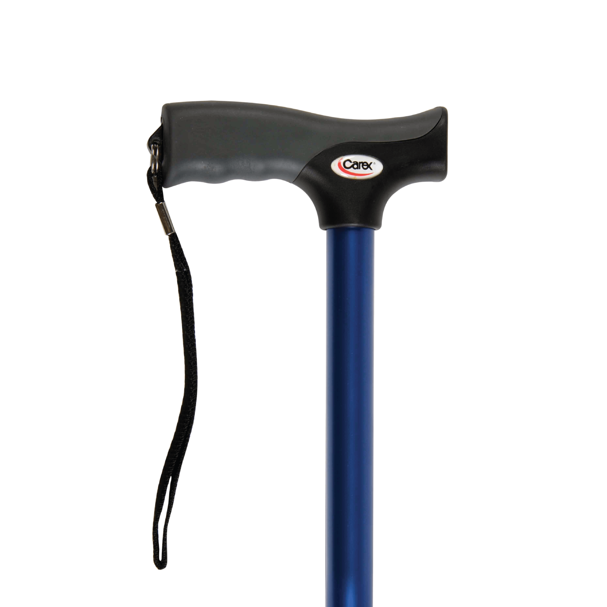 Soft grip folding cane