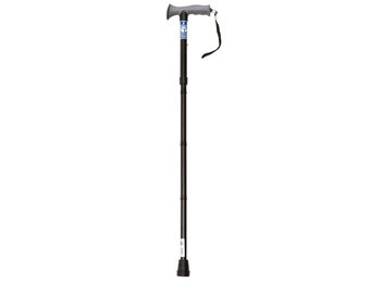 Cane, Folding, Gel Grip BLK