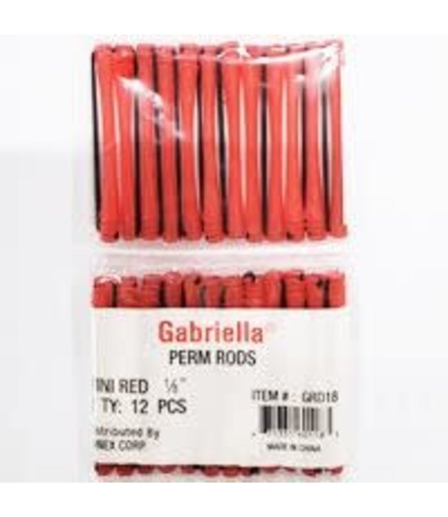 1/8" COLD WAVE RODS-MINI (RED) #GRD18 12 PC