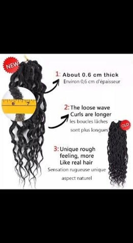 SOKU RBF-9692  26" #MT1B/27 FAUX LOCS CROCHET HAIR NEW GODDESS WAVY BRAIDING PRE LOOPED LOCS