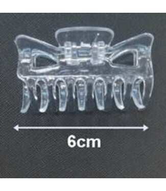 2 1/4" PLAIN JAW CLIP (CLEAR) #RHA-121CL