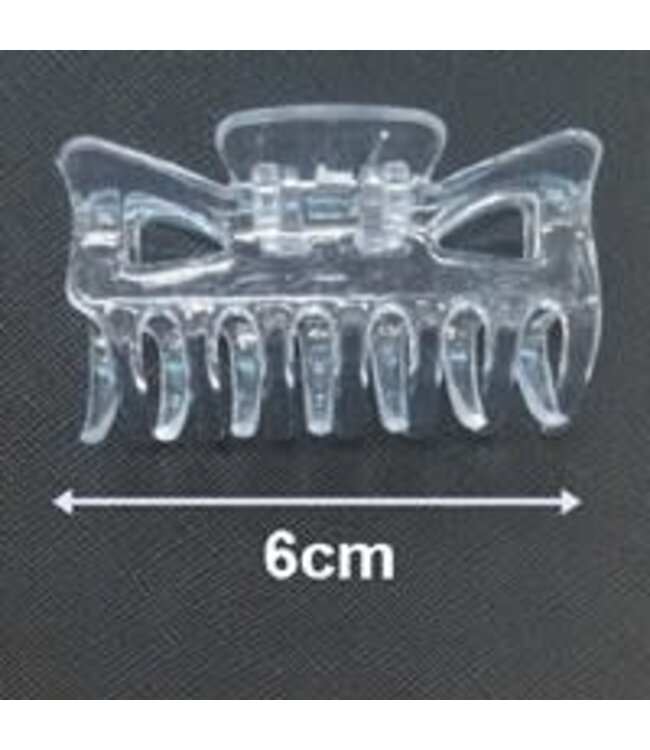 2 1/4" PLAIN JAW CLIP (CLEAR) #RHA-121CL