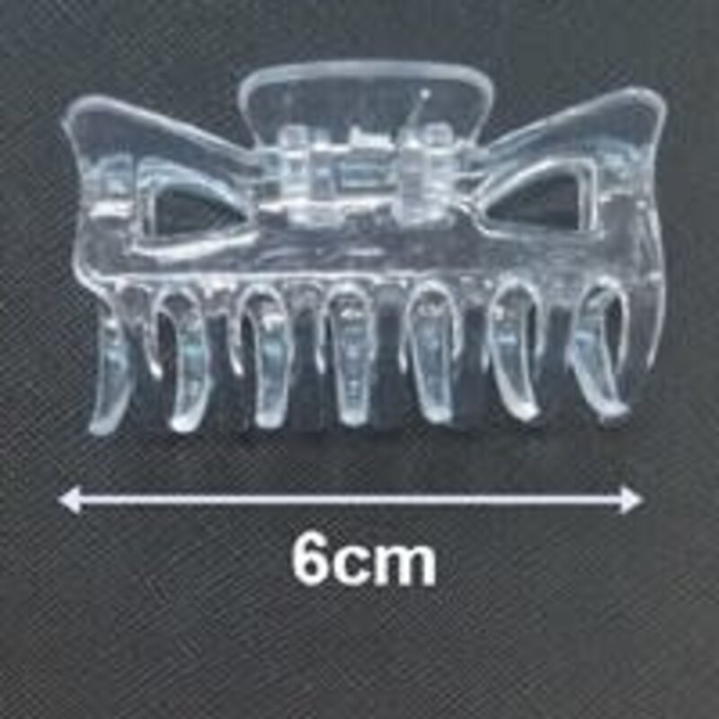 2 1/4" PLAIN JAW CLIP (CLEAR) #RHA-121CL