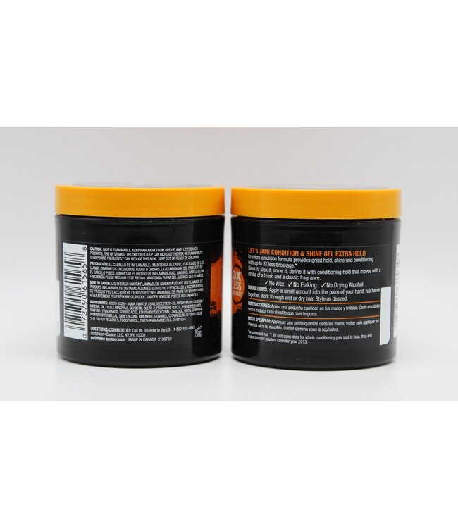 LETS JAM SHINE & EXTRA HOLD GEL 4.4 OZ