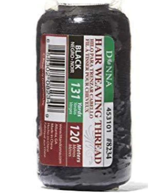 DONNA HAIR WEAVING THREAD 120M BLACK