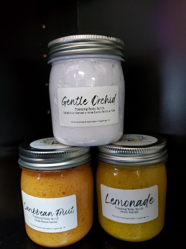 F&F FOAMING SUGAR SCRUB CARIBBEAN FRUIT