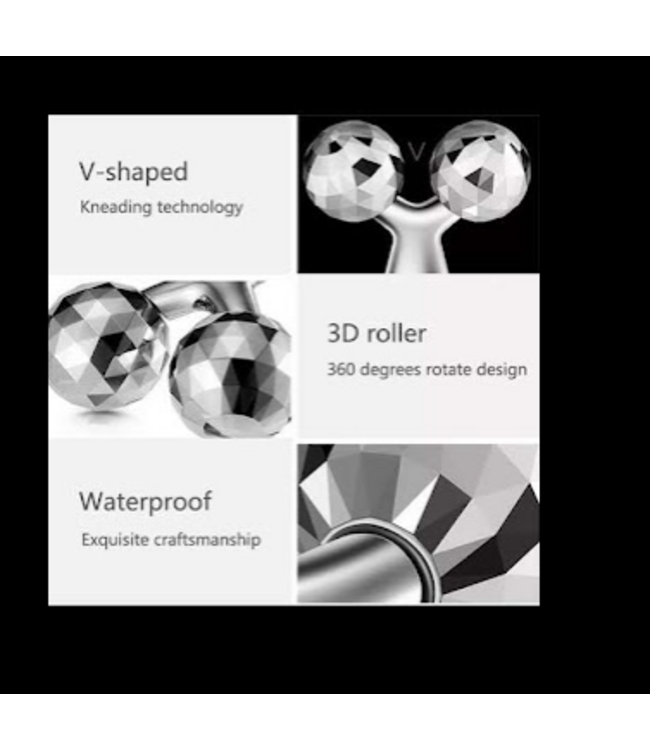 A.X. 3D ROLLER MASSAGER Y SHAPE 360 FACE/BODY SHAPING RELAXATION WRINKLE RE,OVER MASSAGER