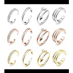A.X. 4PCS SIMPLE ALLOY ADJUSTABLE TOE RING