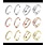 A.X. 4PCS SIMPLE ALLOY ADJUSTABLE TOE RING