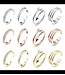 A.X. 4PCS SIMPLE ALLOY ADJUSTABLE TOE RING