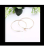 A.X SM/MED GOLD HOOPS