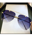 AX AVIATOR SUN GLASSES VINTAGE RIMLESS
