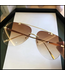 AX AVIATOR SUN GLASSES VINTAGE RIMLESS
