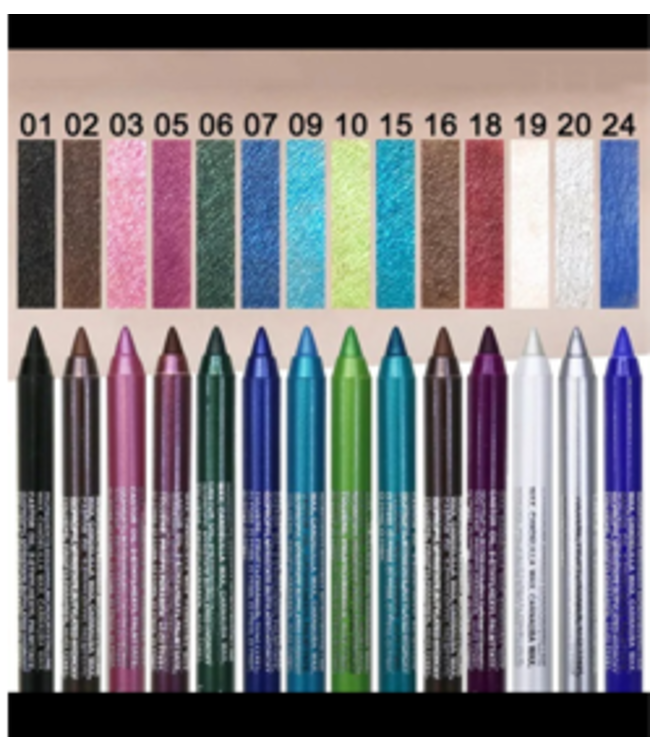 A.X BLACK WATERPROOF COLORED LIP &  EYELINER PEN