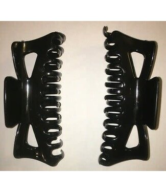 PLAIN COLOR JAW CLIP 5 1/2" BLACK
