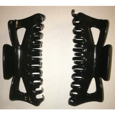 PLAIN COLOR JAW CLIP 5 1/2" BLACK