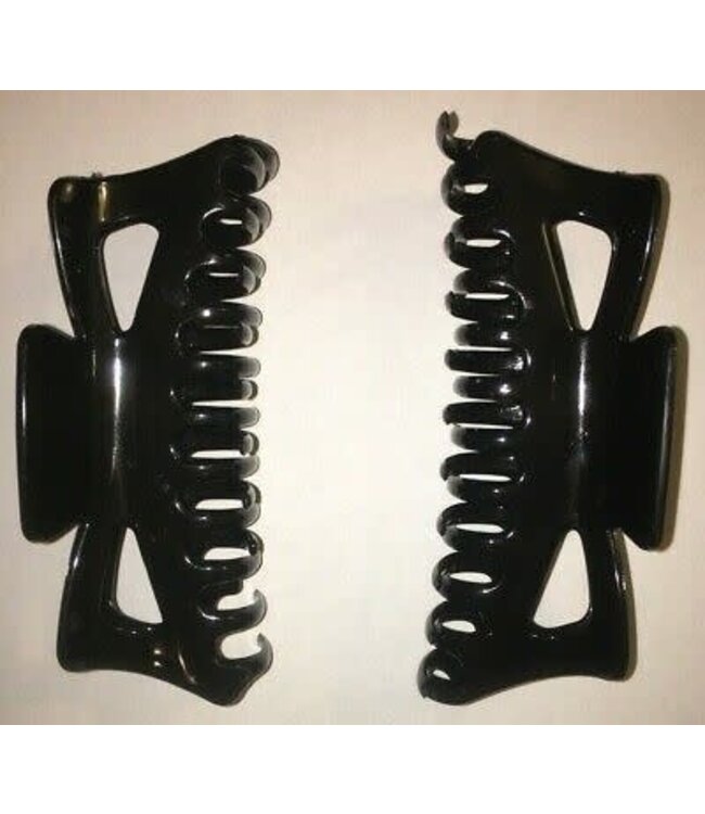 PLAIN COLOR JAW CLIP 5 1/2" BLACK