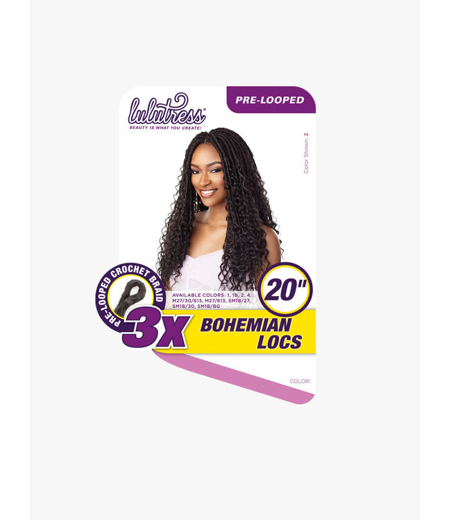 3X BOHEMIAN LOCS 20" #1B