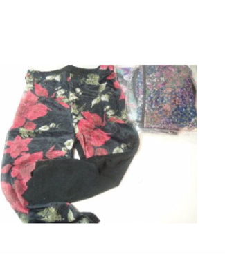 3/4 LENGTH - LEGGINGS - BLACK w/DESIGN #RLG-13B