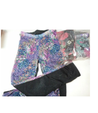 FULL LENGTH LEGGINGS - BLACK w/COLOR DESIGN - #RLG-