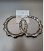 SILVER BAMBOO EARINGS JUMBO