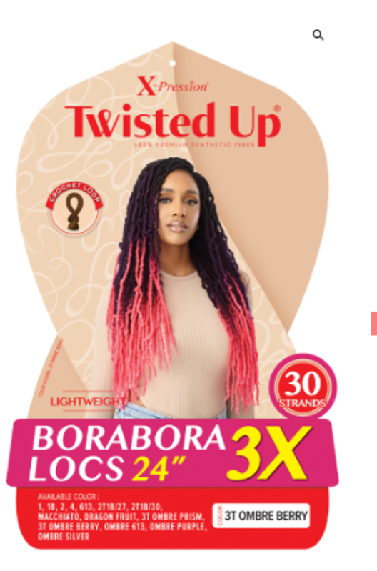 OUTRE' 3X X-PRESSION TWISTED UP BORABORA LOCS 24" 2T1B/30