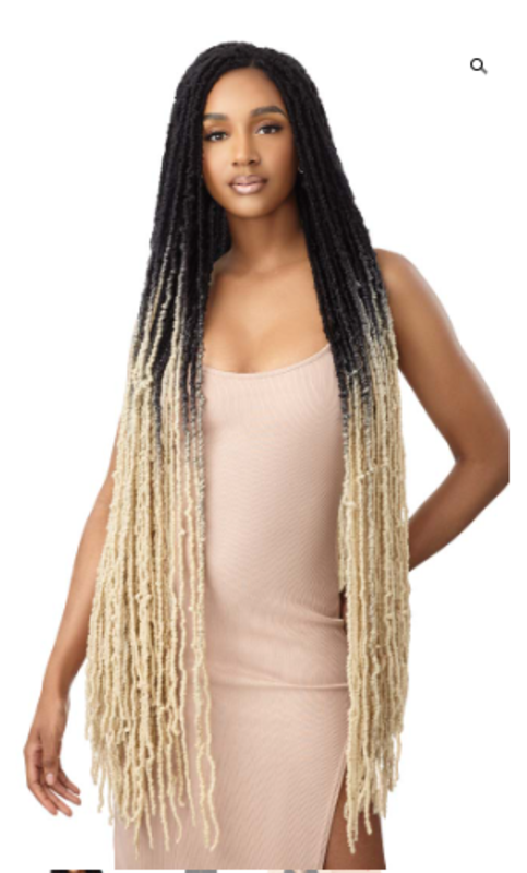 OUTRE' 3X X-PRESSION TWISTED UP BORABORA LOCS 40" 3TOMBRE RAINBOW