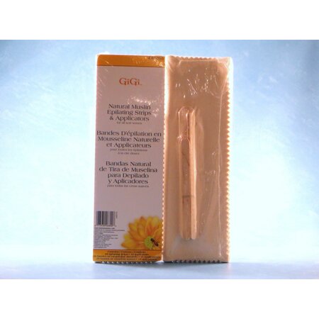 GIGI NAT MUSLIN STRIPS/SPATULA CMBO KT