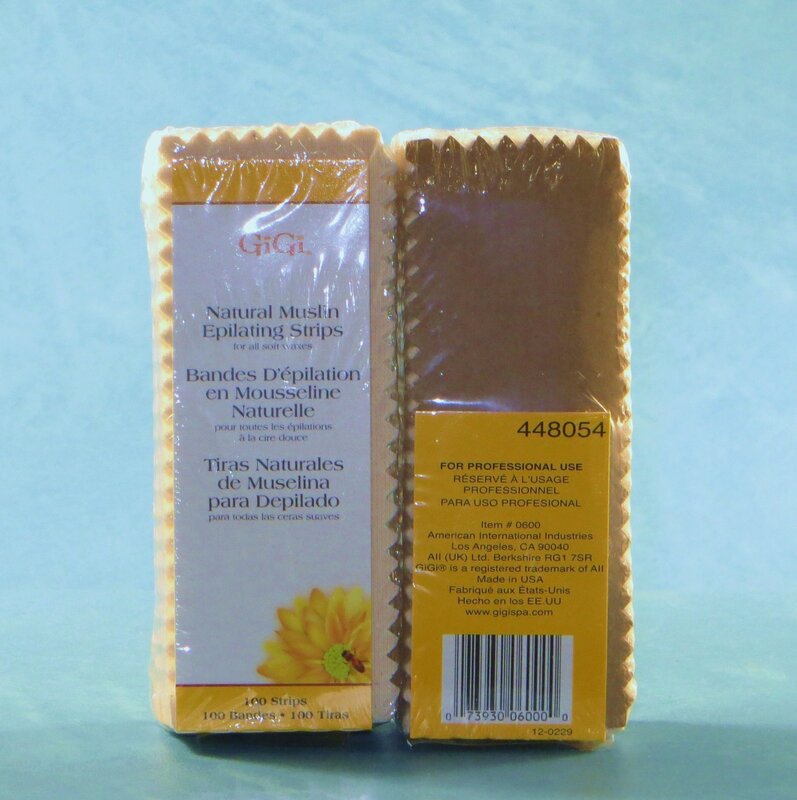 GIGI SML NAT MUSLIN STRIP 100PK