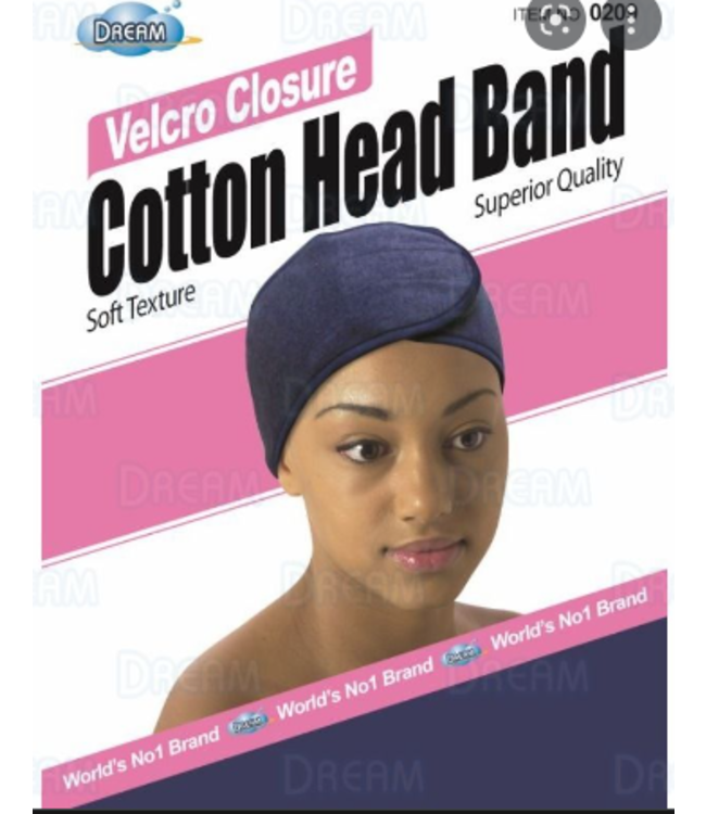 COTTON HEAD BAND VELCRO
