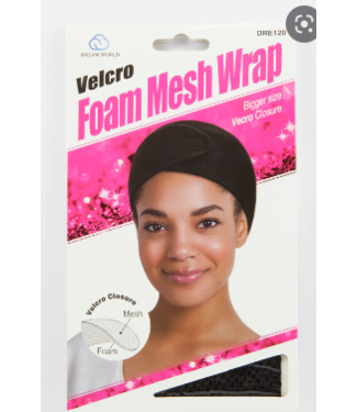DW FOAM DELUXE VELCRO MESH WRAP BLK