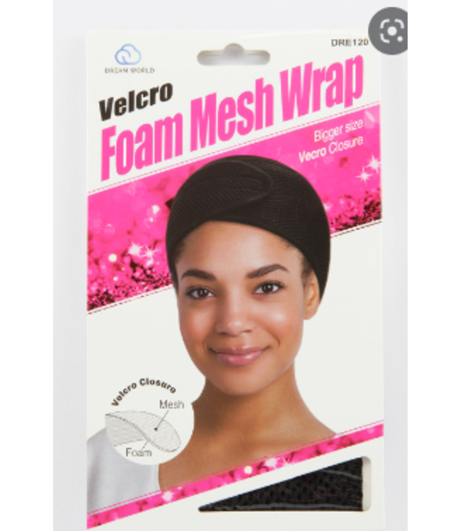 DW FOAM DELUXE VELCRO MESH WRAP BLK