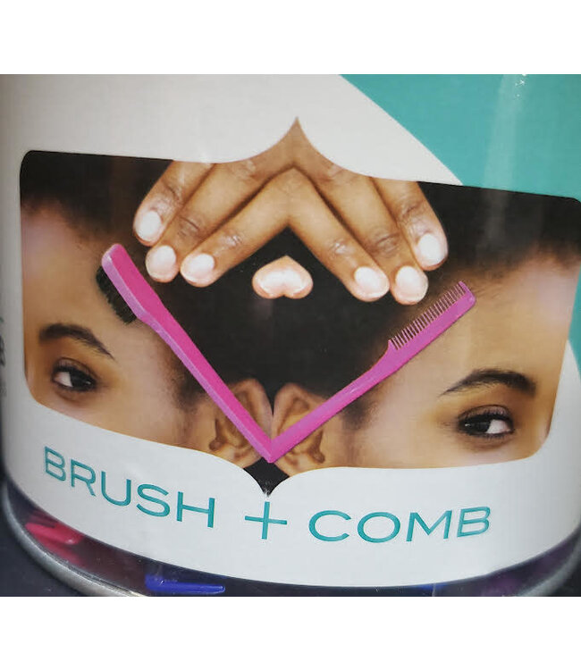 DOUBLE SIDED EDGE BRUSH & COMB