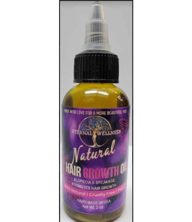 ETERNAL WELLNESS ETERNAL WELLNESS NATURAL HAIR GROWTH OIL PROMOTES HAIR GROWTH FOR ALOPECIA AND HAIR BREAKAGE