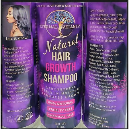 ETERNAL WELLNESS ETERNAL WELLNESS NATURAL HAIR GROWTH SHAMPOO