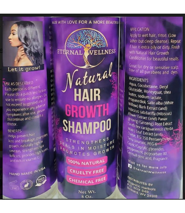 ETERNAL WELLNESS ETERNAL WELLNESS NATURAL HAIR GROWTH SHAMPOO