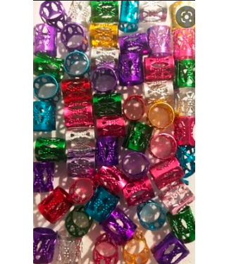 CRYSTAL HAIR RINGS ASSORTED