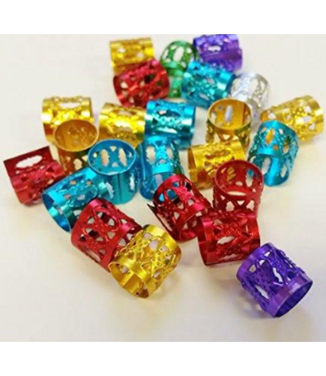 CRYSTAL HAIR RINGS ASSORTED