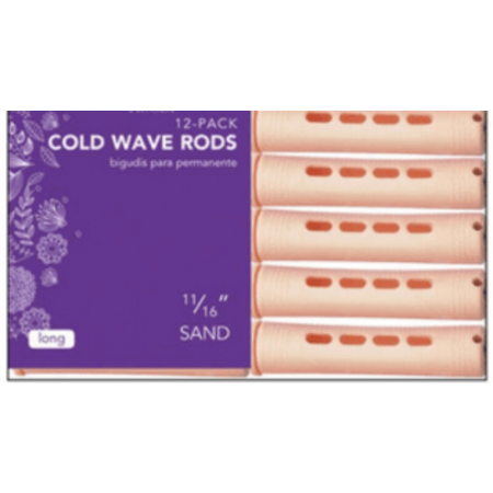 12/16" COLD WAVE RODS-LONG(PEACH) #ED708