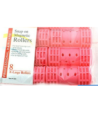 MAGNETIC HAIR ROLLER XL PINK