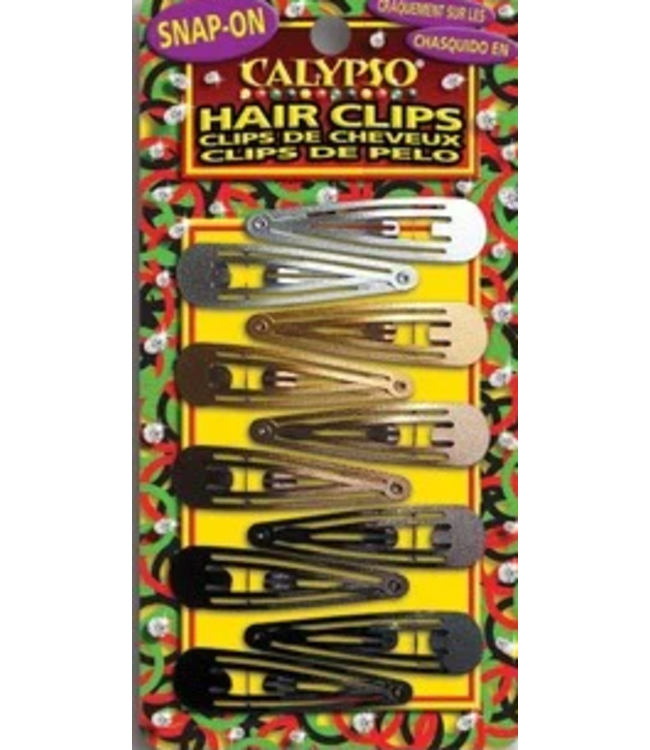 CALYPSO HAIR CLIPS METALIC PEARL CLIP ON