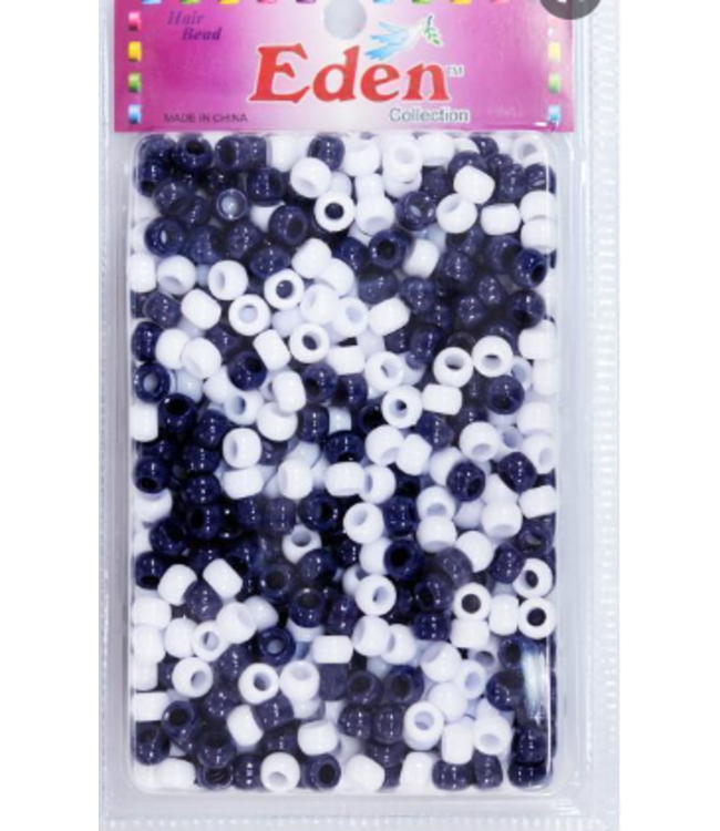 1000 CT HAIR BEADS NAVY/WHITE