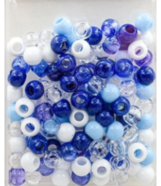 HAIR BEADS 500 CT BLUE