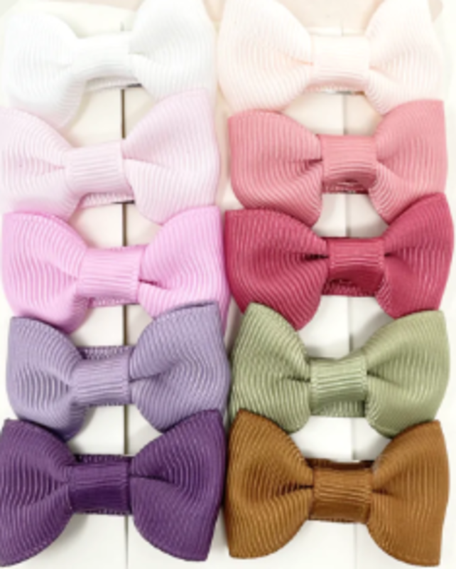 BABY DUCK CLIPS BOWS ASSORTED