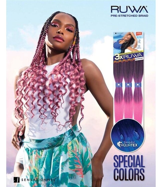3X RUWA 3X RUWA PRE STRETCHED BRAID 24"