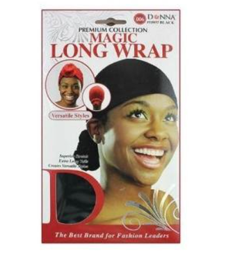 DONNA MAGIC LONG WRAP BLACK