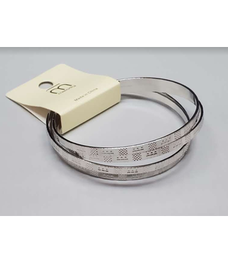 IRON SQUARE STAMP BANGLES